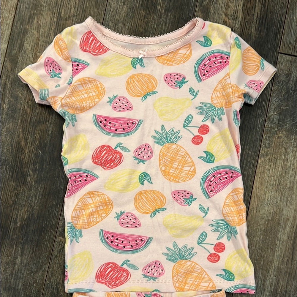 Kids Headquarters Fruit Print Pajama Set